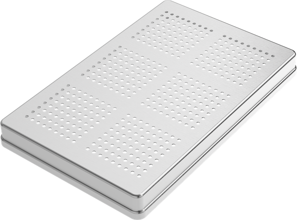 Instrumenten-Tablett perforiert - Deckel - Silber - 288x187x29 mm AL2721-UA