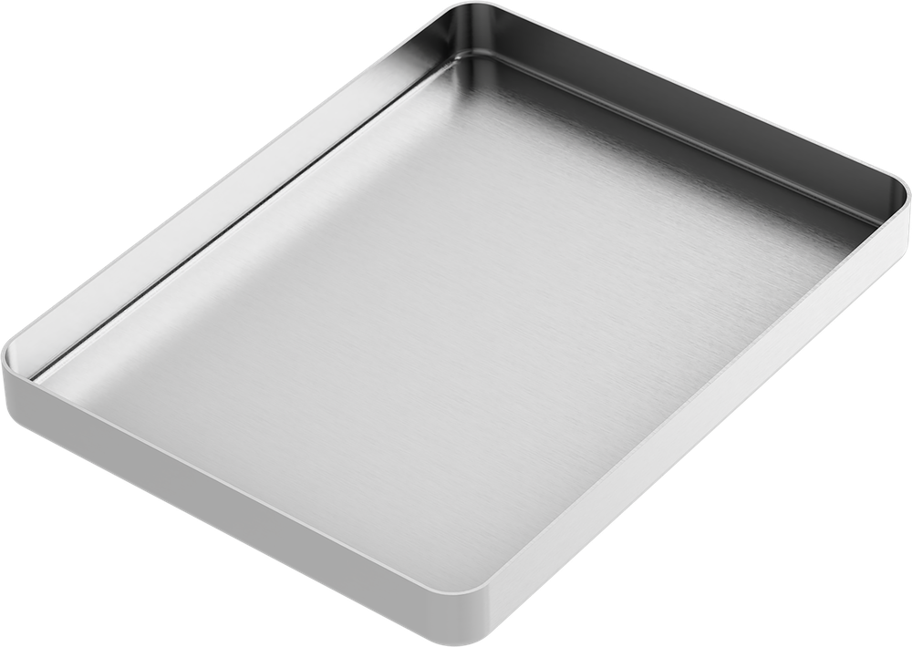 Instrumenten-Tablett - MEDIUM - Silber - 142x183x17 mm AL2722-LA – ASA Dental S.p.A. Uninominale