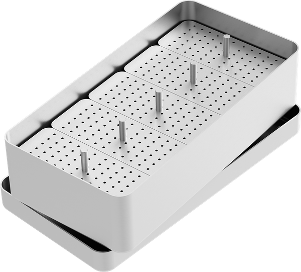 Endodontie-Boxen aus Aluminium - MAXI - 204x105x54 mm AL2740-1