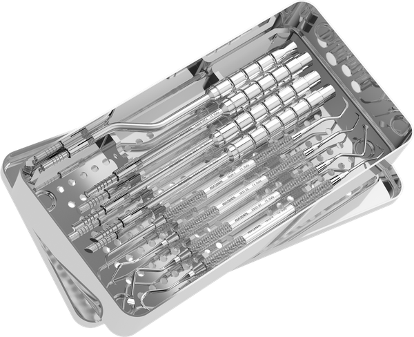 Set di 4+4 osteotomi per Mini rialzo