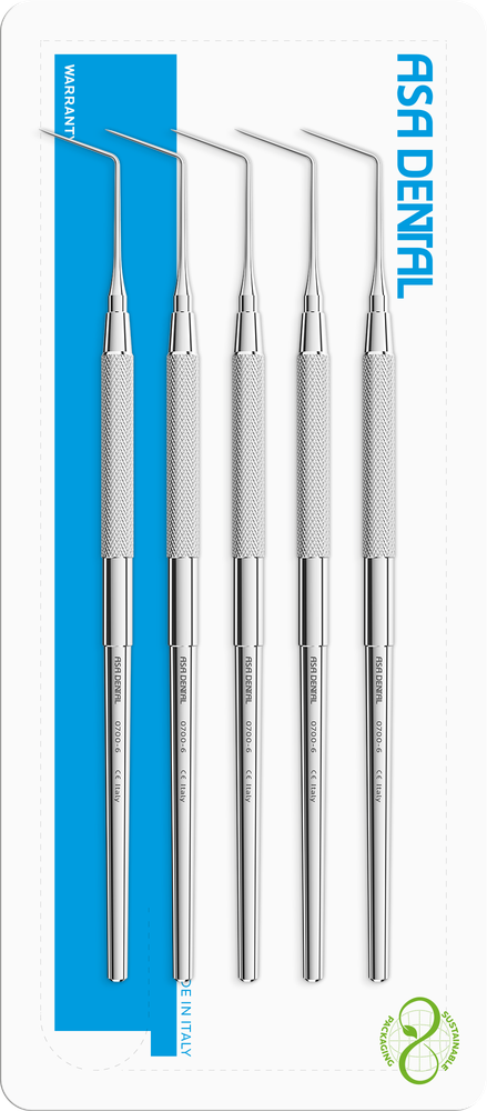 Sonde manico anatomico Set no. 5 Fig. 6 - 6 – ASA Dental S.p.A. Uninominale, Explorers