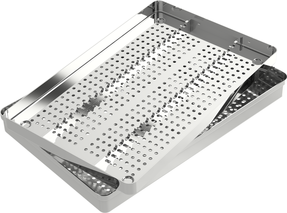 Instrumentenschiene mit Schiene - 23 Instrumente - LARGE 288x187x39 mm S2722-2 – ASA Dental S.p.A. Uninominale