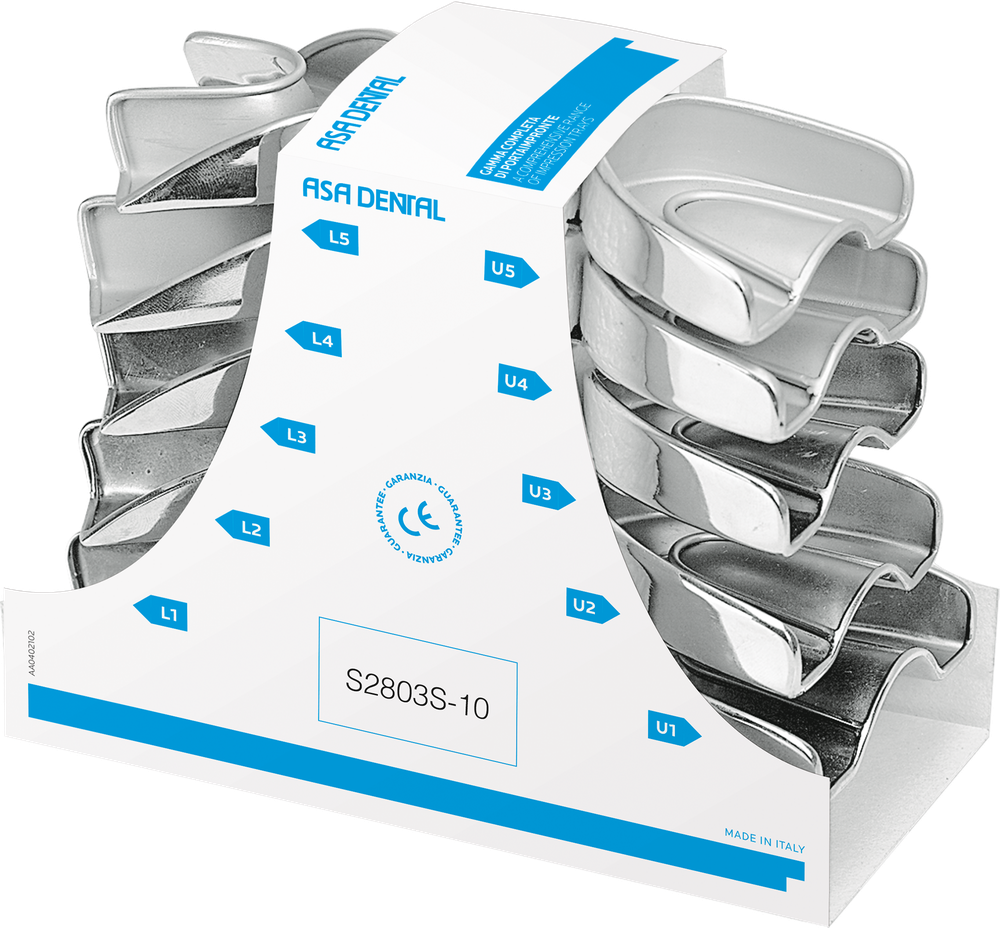 Abformlöffel-Set, 10-teilig, High Grip - new super - high grip S2803S-10 – ASA Dental S.p.A. Uninominale