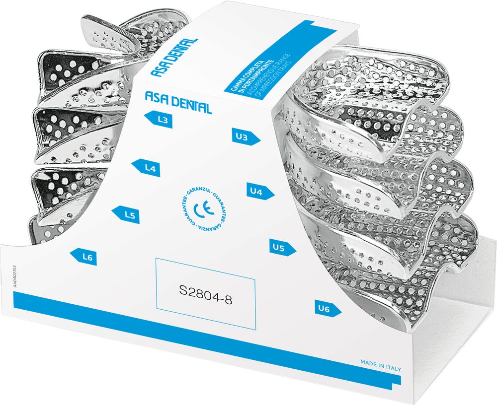 Portaimpronta Serie completa di 8 pezzi - perma-lock – ASA Dental S.p.A. Uninominale, Impression Trays & Accessories