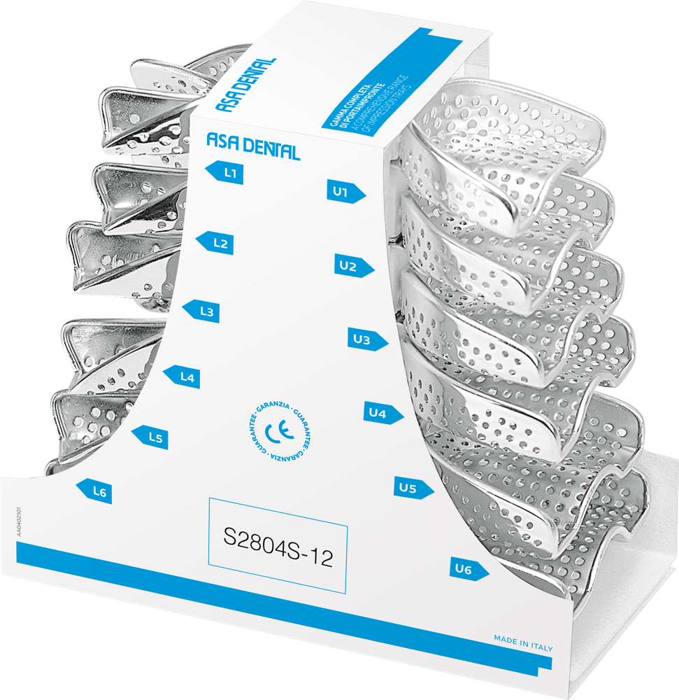 Abformlöffel-Set, 12-teilig - perma-lock - high grip S2804S-12 – ASA Dental S.p.A. Uninominale
