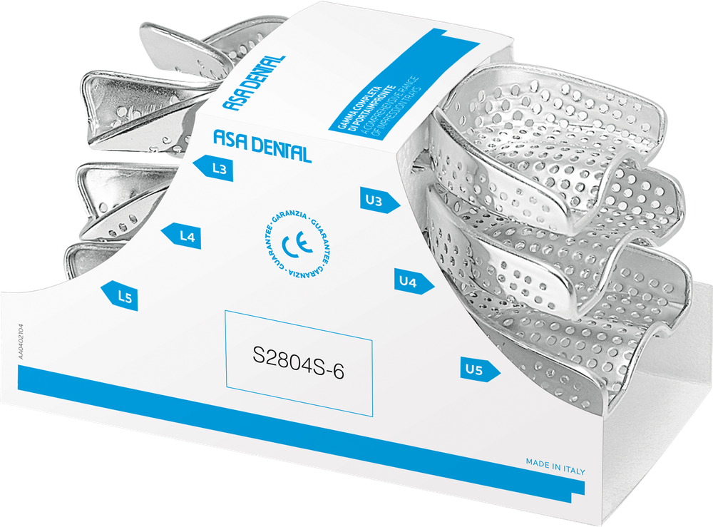Portaimpronta Serie completa di 6 pezzi - perma-lock - high grip – ASA Dental S.p.A. Uninominale, Impression Trays