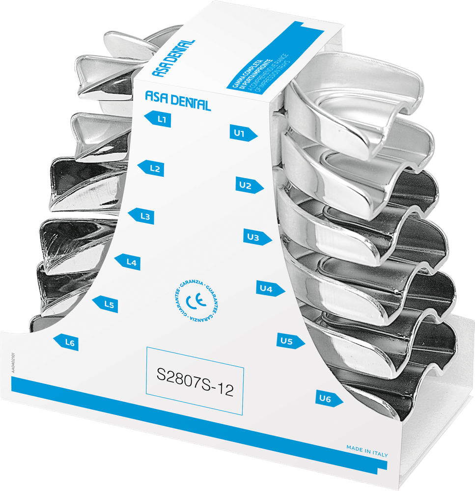 Abformlöffel-Set, 12-teilig - perma-lock - high grip S2807S-12 – ASA Dental S.p.A. Uninominale