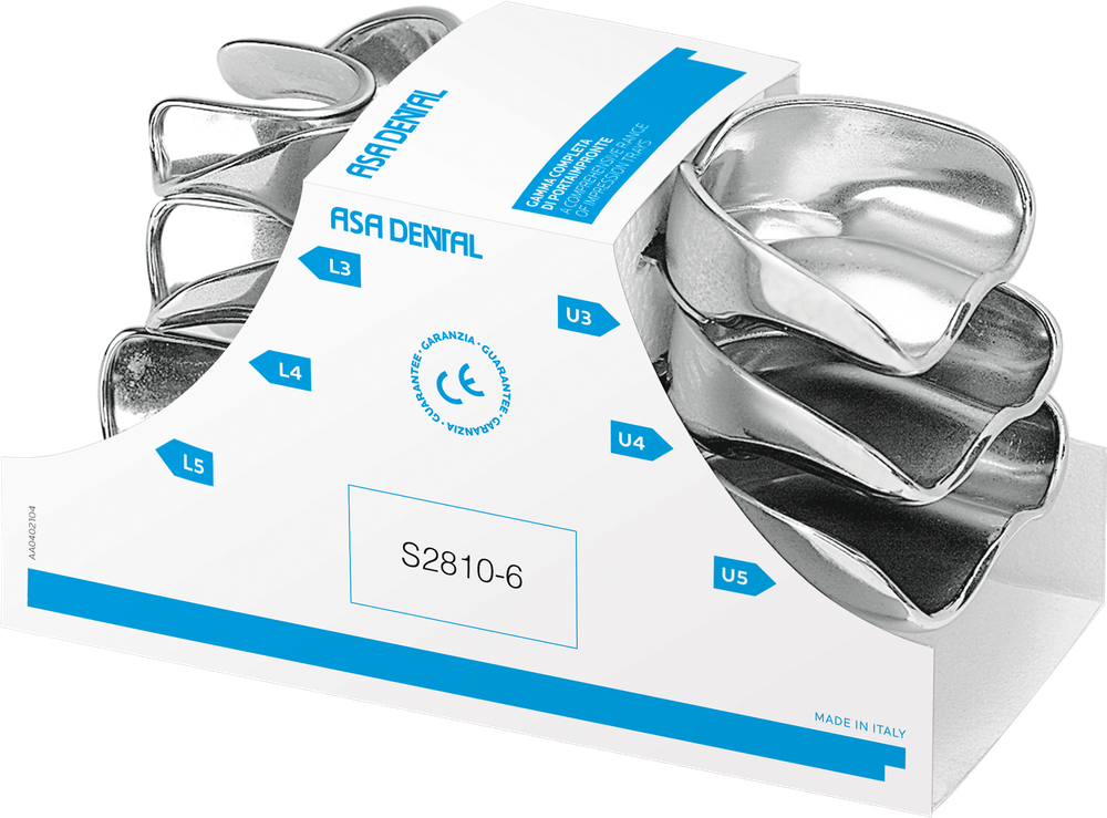 Portaimpronta Serie completa 6 pezzi - high grip – ASA Dental S.p.A. Uninominale, Impression Trays & Accessories