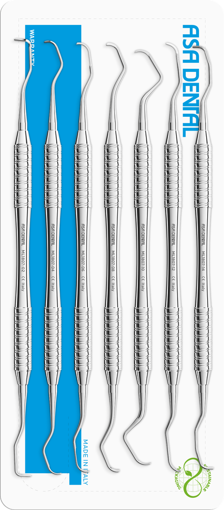 Set no. 7 Gracey – ASA Dental S.p.A. Uninominale, Periodontal Instruments