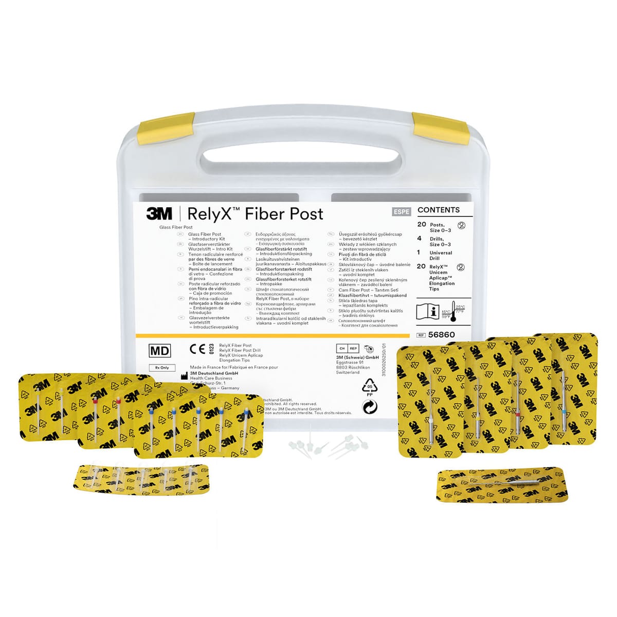 3M™ RelyX™ Fiber Post Glasfaserverstärkter Wurzelstifte Intro Kit 56860 – Solventum, Metal-Free Root Posts