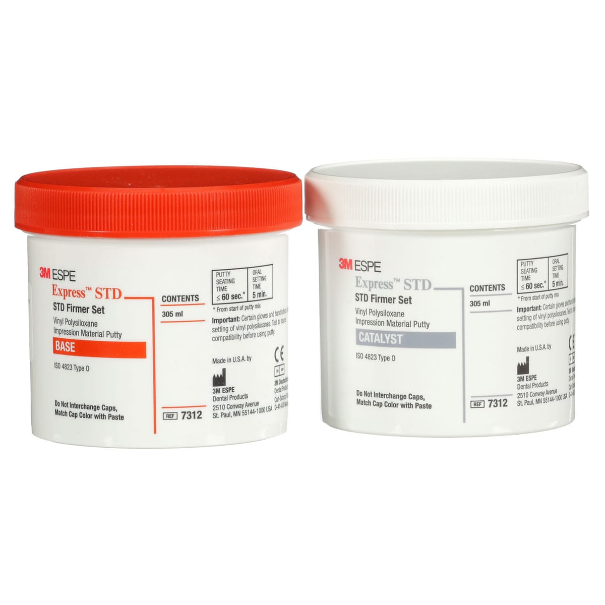 3M™ Express™ STD Vinyl Polysiloxan Abformmaterial Putty Refill-Packung, 7312 – Solventum, A-Silicones