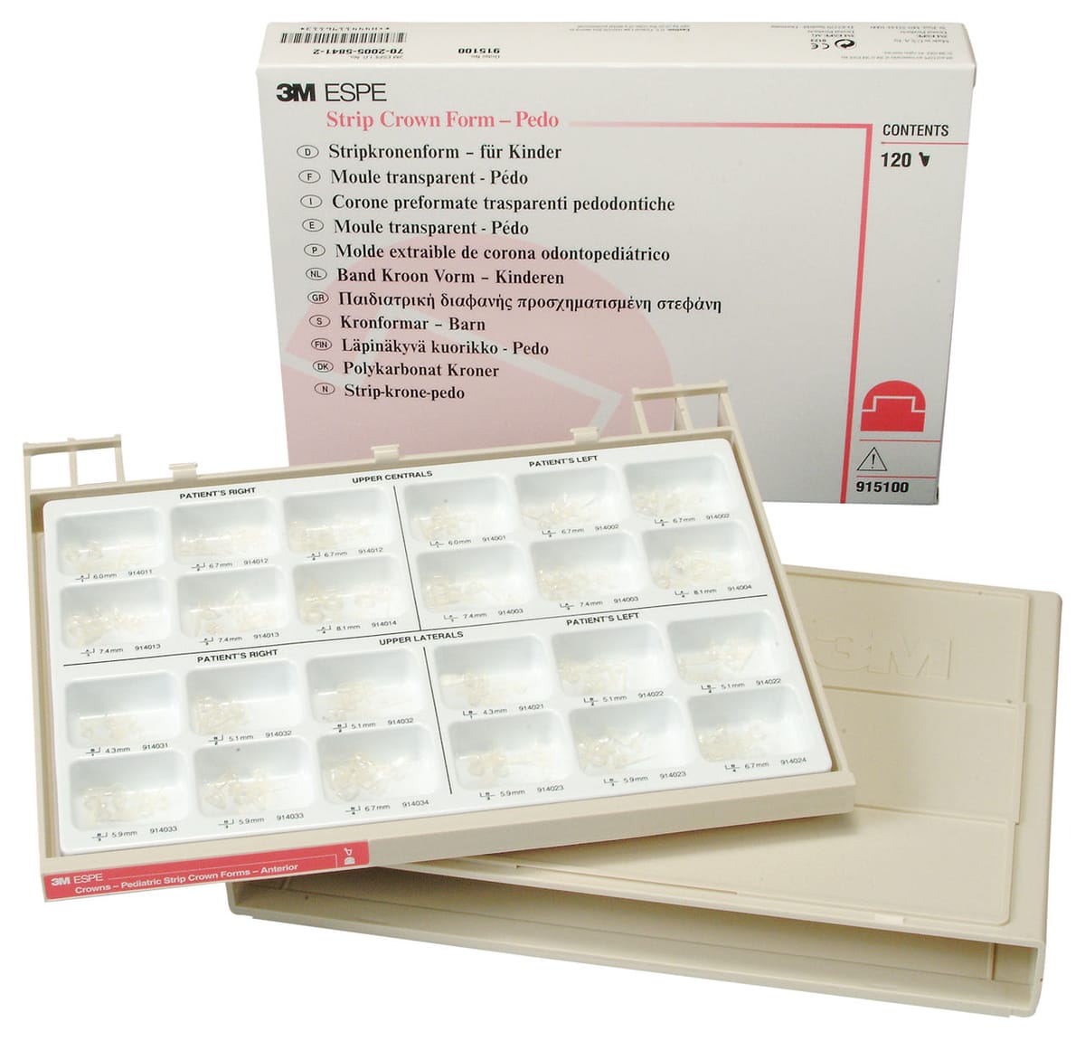 3M™ Strip Crown Form - Pedo 915100 – Solventum, Strip Crowns