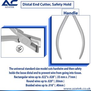 Distal End Cutter, Orthodontic Distal End Cutter, with Safety Hold