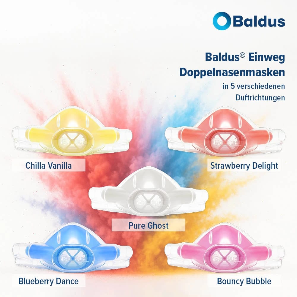 Baldus Einweg Doppelnasenmasken – Baldus Sedation GmbH & Co. KG, Safety Glasses, Face Shields and Accessories