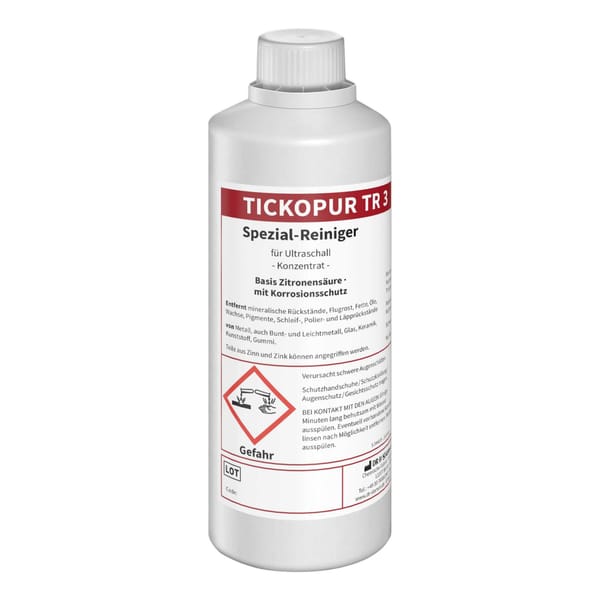 TICKOPUR TR 3 Ultrasonic cleaner based on citric acid, concentrate