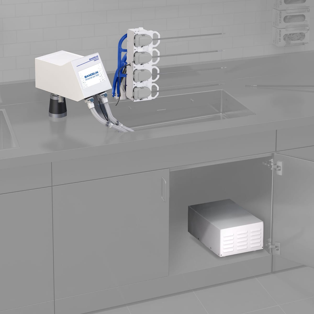 TRISON 4000.2 Si, L ultrasonic bath, left-hand version 7860 – Bandelin electronic GmbH & Co. KG, Ultraschallgeräte