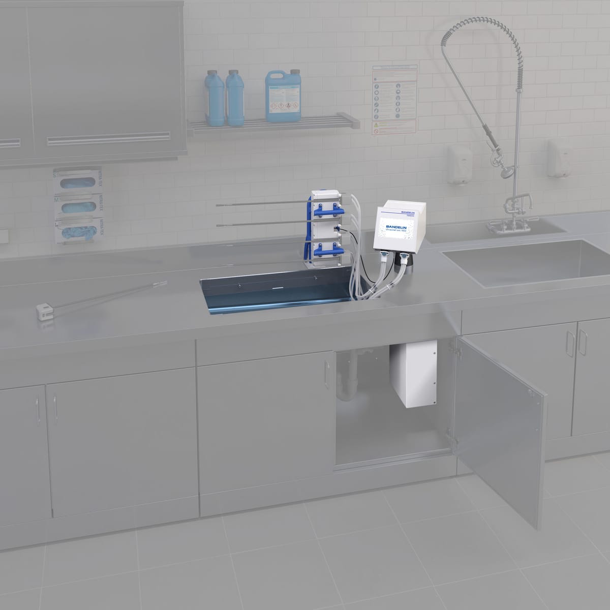 TRISON 4000.2 Xi, R Ultrasonic bath, right-hand version 7861 – Bandelin electronic GmbH & Co. KG, Ultraschallgeräte