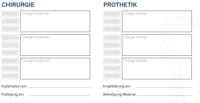 Erweiterung des Implantatpasses