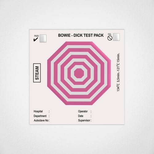 Bowie Dick Self Adhesive Test Pack