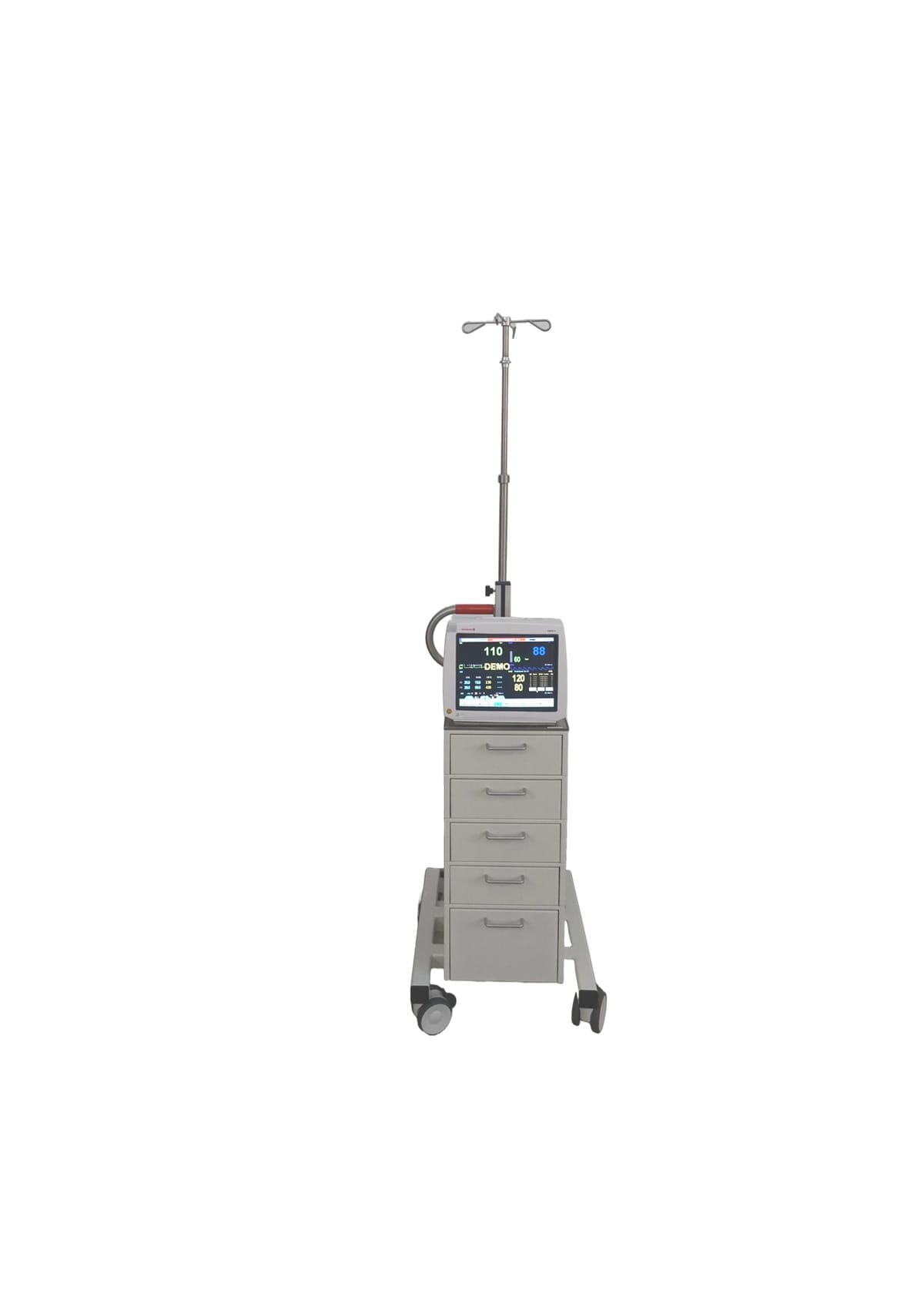 STACK ALL-IN, Flaschenwagen für Sedierungen mit Infusionshalterung » BIEWER medical 304699-1 + 32000704MZ-4 + 32000705MZ-P-S – Biewer medical Medizinprodukte, Other Equipment