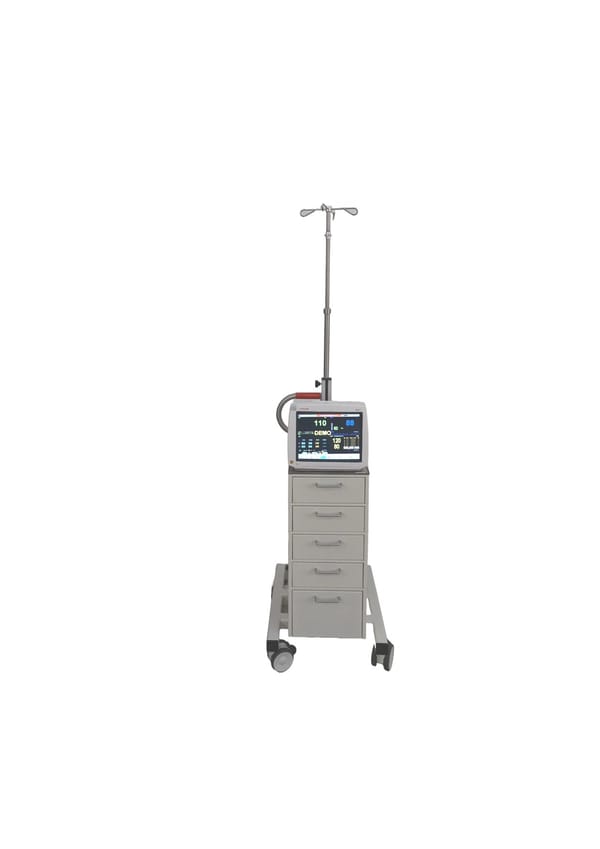 STACK ALL-IN, Flaschenwagen für Sedierungen mit Infusionshalterung » BIEWER medical 304699-1 + 32000704MZ-4 + 32000705MZ-P-S
