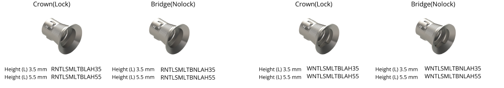 Ti-base Abutments – Tissue Level – PROIMTECH SAGLIK ÜRÜNLERI ANONIM SIRKETI, Implant Components & Abutments