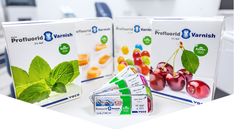VOCO Profluorid® Varnish + BioMin® – BioMin Technologies Limited, Fluoride Products