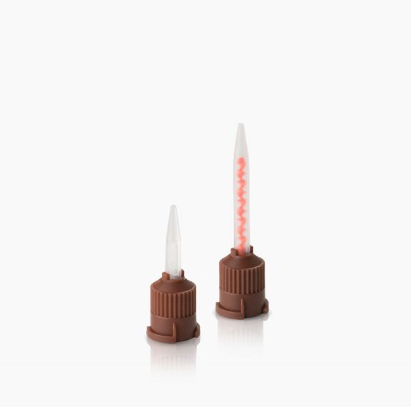 Mixing tips brown, pointed 1:1