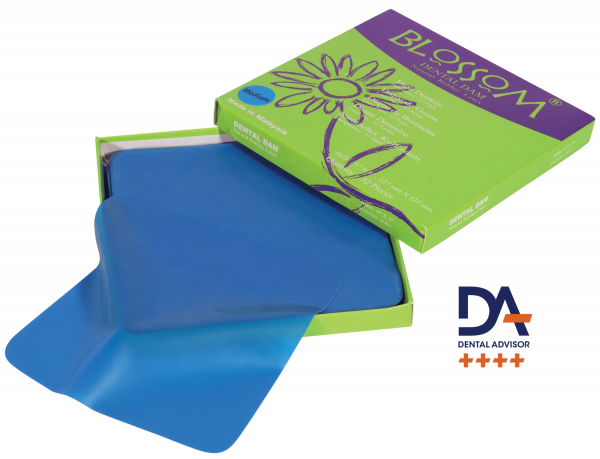 Blossom Blue Rubber Dental Dam