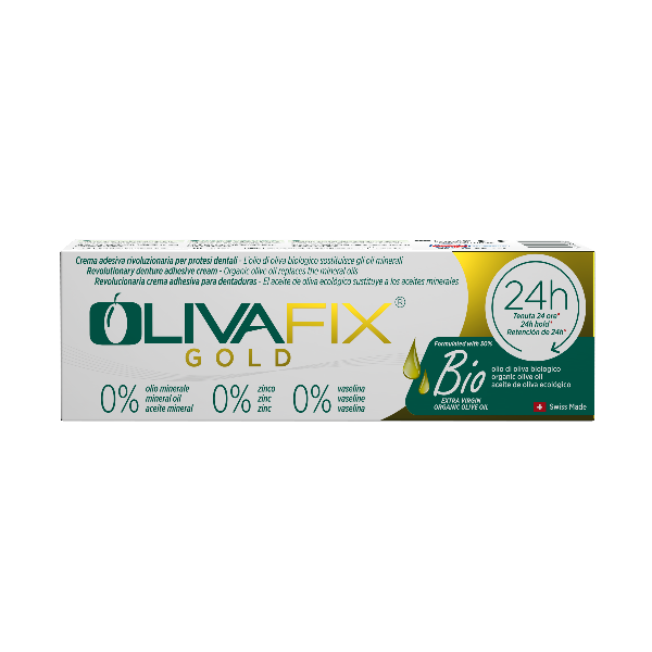 OlivaFix® Gold Denture Adhesive Cream