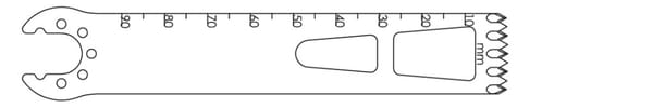 K5-1990-35 Aggressive Cut Large Bone Saw Blade