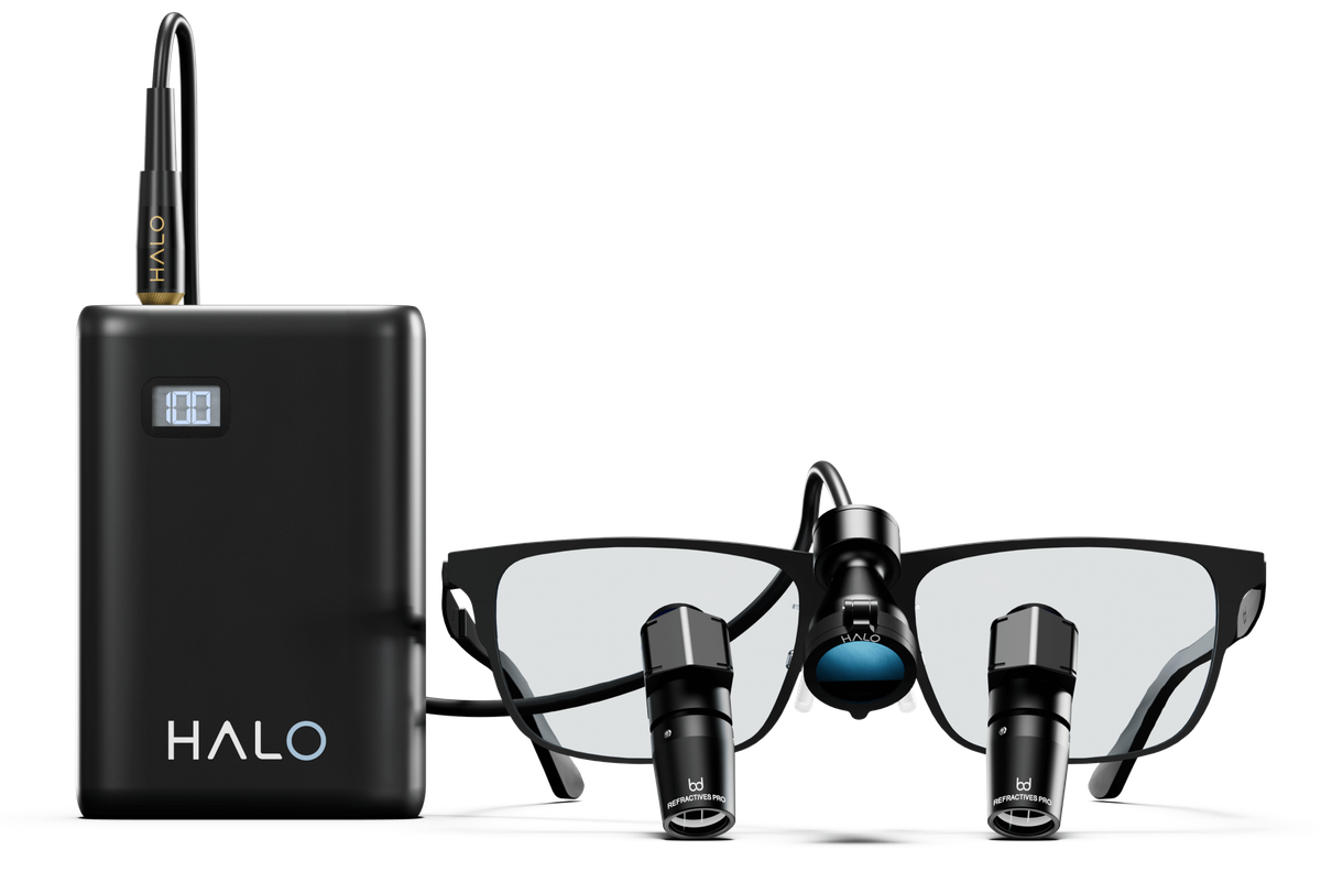 Halo Kabel-Stirnlampe – Bryant Dental, Lupenbrillen und Mikroskope
