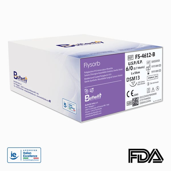 Flysorb – Resorbierbares geflochtenes Mehrfadennahtmaterial, violett