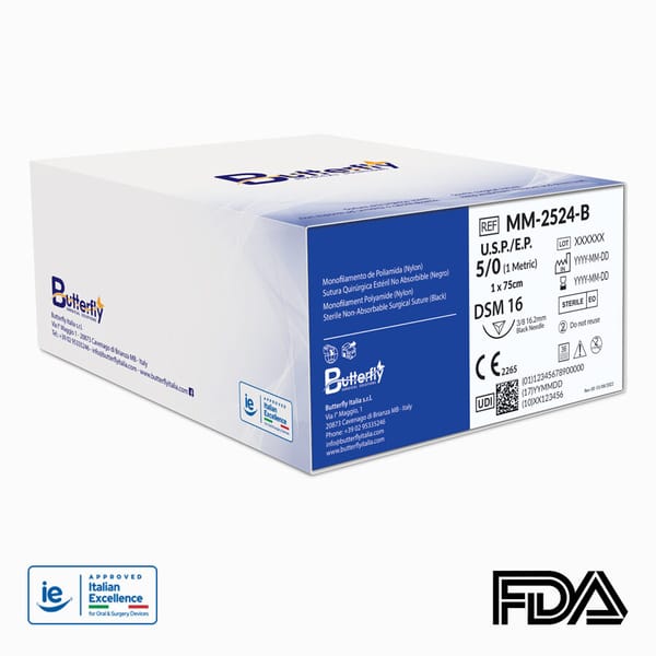 Monomyd – Nicht resorbierbare Nahtmaterialien, Monofilament, blau