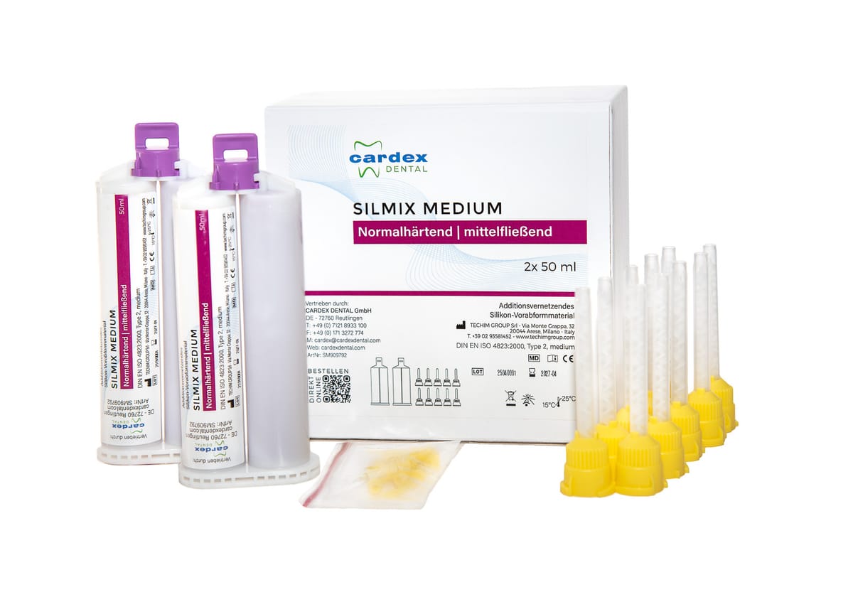 Silmix Medium 2x Doppelkartusche – Cardex Dental GmbH, A-Silikone