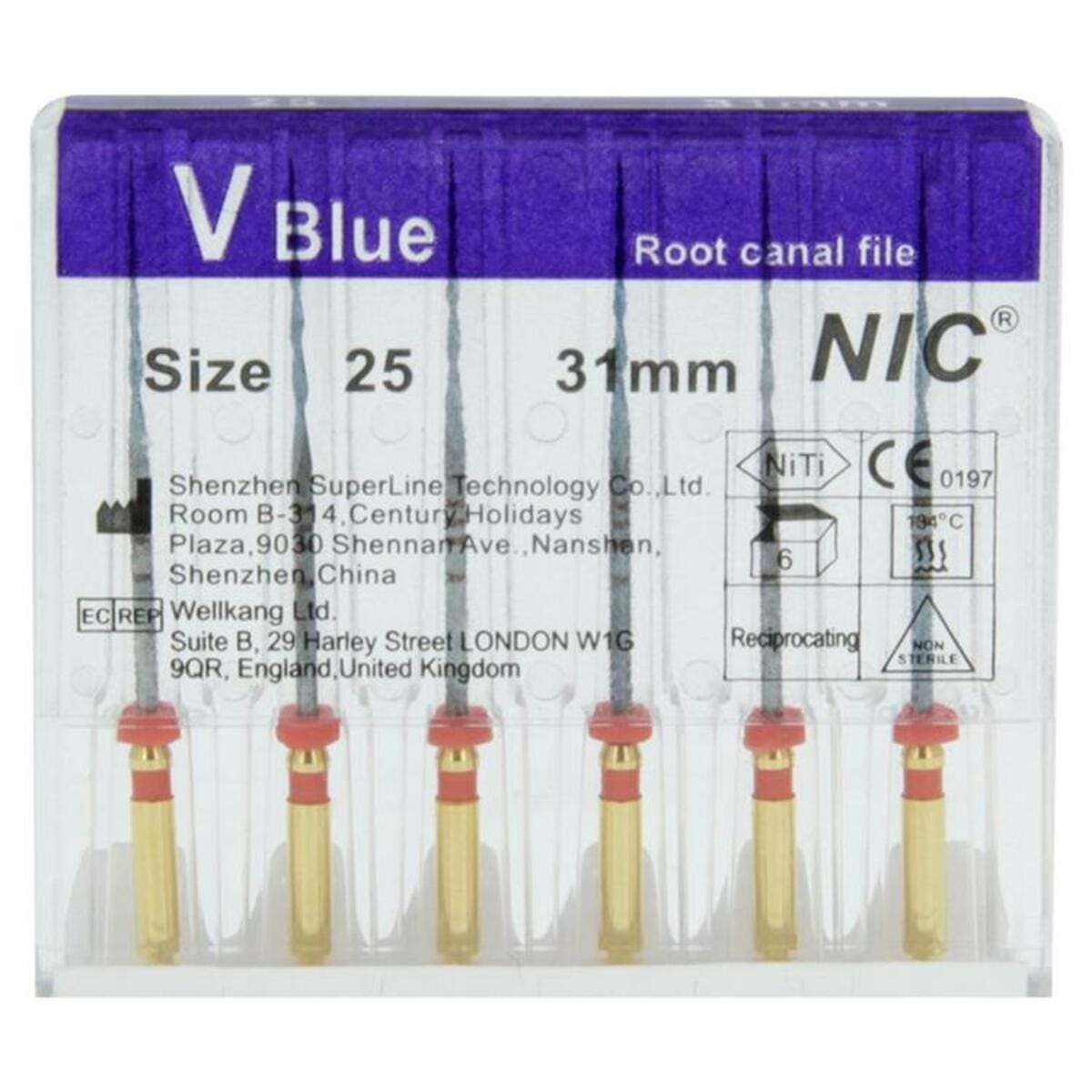 NIC® V-Blue Feile 31 mm – Cardex Dental GmbH, Wurzelbehandlung