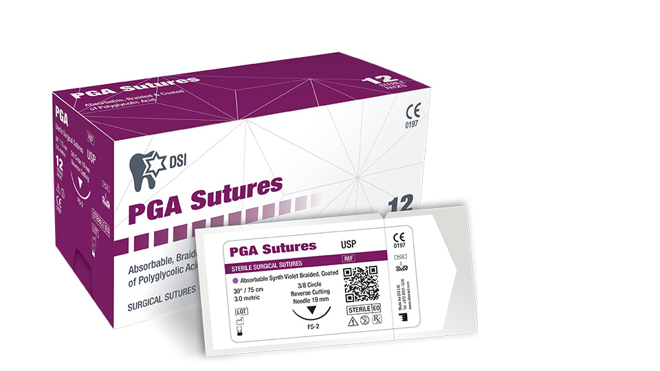 Polyglycolic Acid Sutures – DSI Dental Solutions Ltd, Sutures & Needles