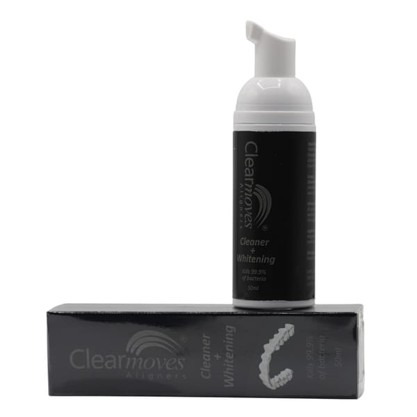 Mousse Nettoyante + Blanchissante pour Aligneurs Transparents et Gouttières de Contention