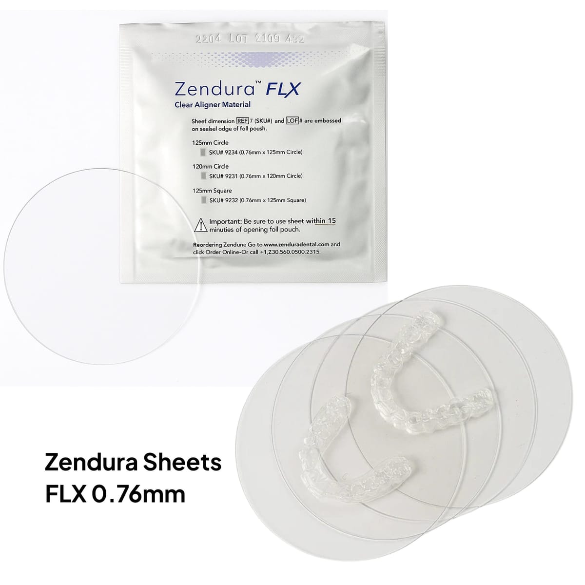Feuilles Zendura FLX pour gouttières transparentes | Matériau dentaire 0,76 mm – clear moves aligners, Blocks