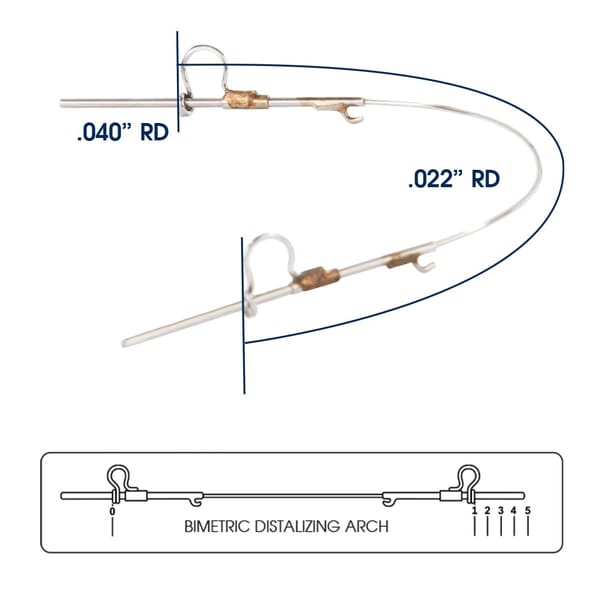 Wilson 3D Maxillary Bimetric Distalizing Arch Pack of 3