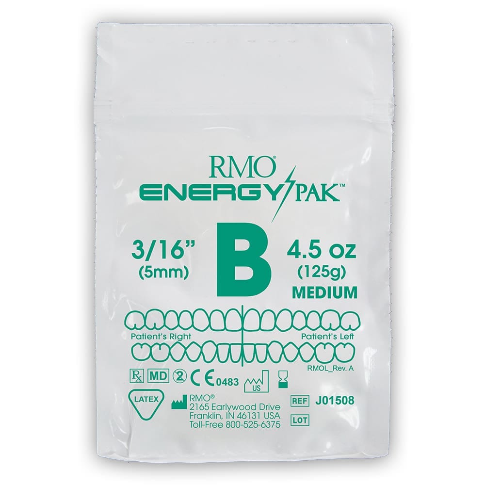 NON LATEX ELASTICS 3/16" 4.5OZ MEDIUM GREEN B (PK50) – RMO, Chains