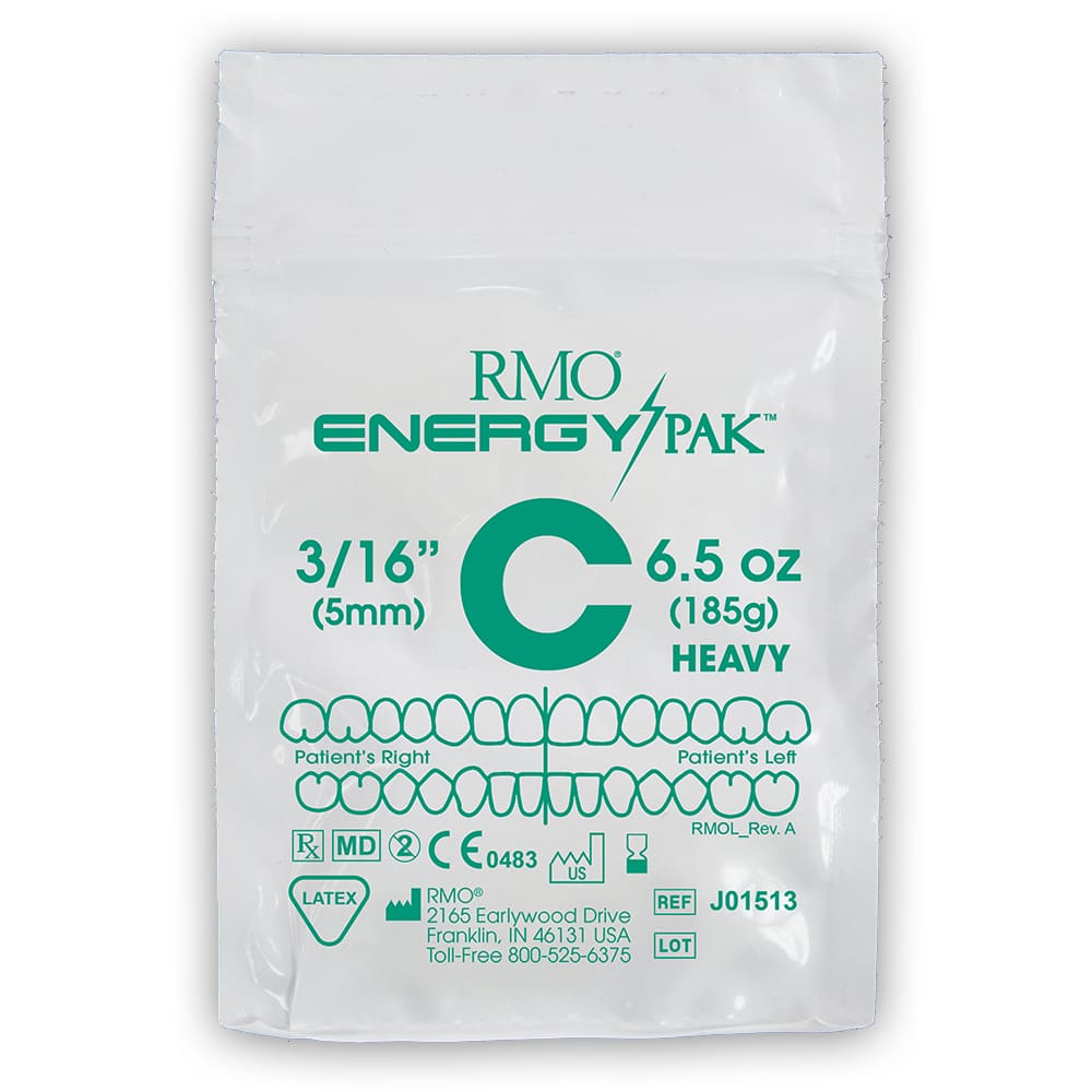 LATEX NEON ELASTICS 3/16" 6.5OZ HEAVY GREEN C (PK50)