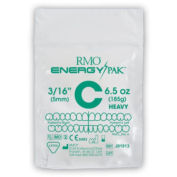 LATEX NEON ELASTICS 3/16" 6.5OZ HEAVY GREEN C (PK50)