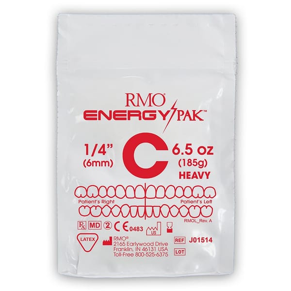 LATEX NEON ELASTICS 1/4" 6.5OZ HEAVY RED C (PK50)
