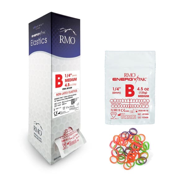 Energy Pak Intraoral Elastics NEON LATEX Pack of 5,000
