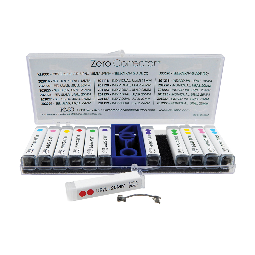 Zero Corrector Intro Set UL/LR, UR/LL 18MM-29MM (6 set KIT) – RMO, Intraoral Appliances