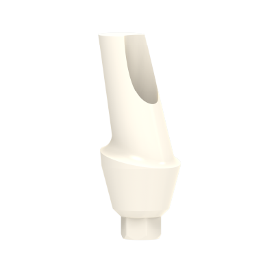 Angulated temporary peek abutment 15 deg Ø5.2 mm
