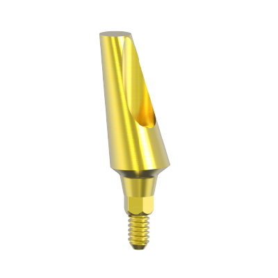 Angulated titanium abutment 15 deg Ø3.8 mm