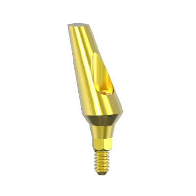 Angulated titanium abutment 25 deg Ø3.8 mm
