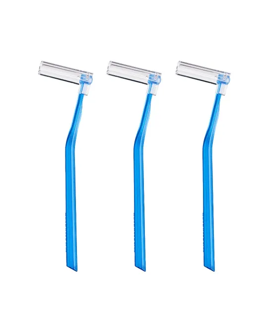 UHS 470 abgewinkelte Interdentalbürstenhalter blau, 3 Stk.